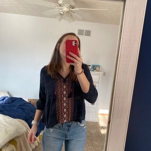 Hollister peasant top